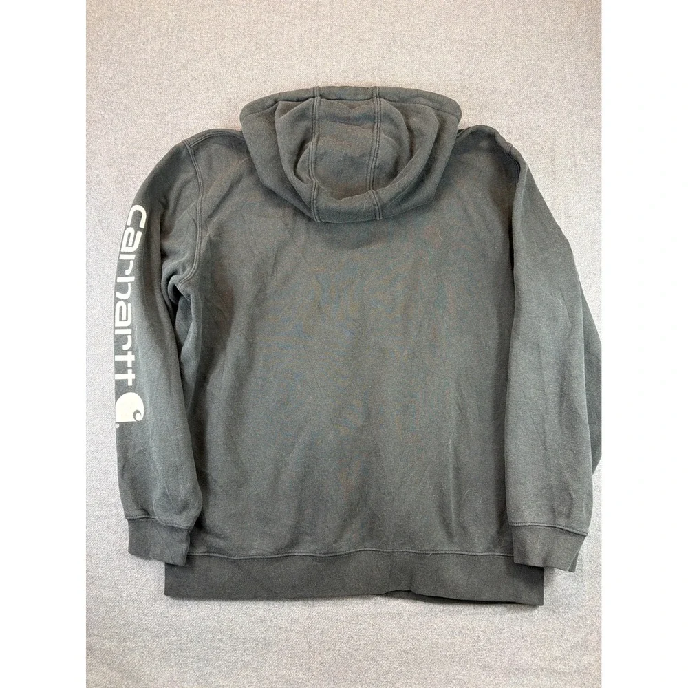 Carhartt‎ Hoodie Mens XL Original Fit Sleeve Logo Graphic Sweatshirt Heavy